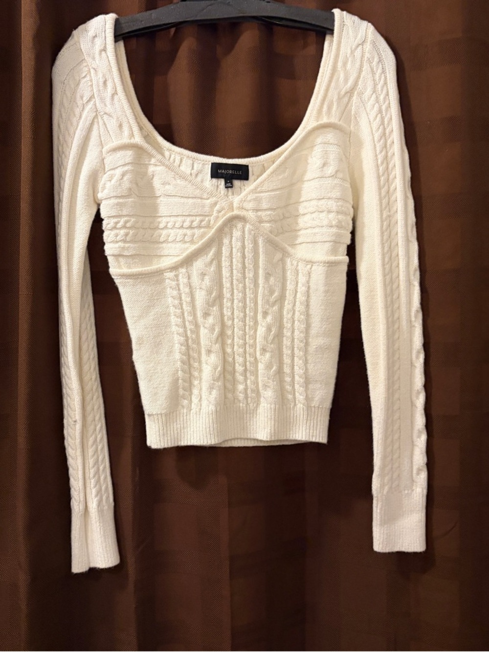MAJORELLE Fallone Sweater in Cream size medium - Picture 7 of 10